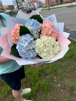 букет из 5 гортензий