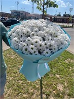 букет из хризантем ромашка