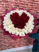 Любящее сердце 101 роза 11204