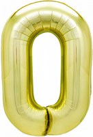 Шары фольгированные. Цифра № 0 11248